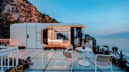 Terraza sobre el mar
